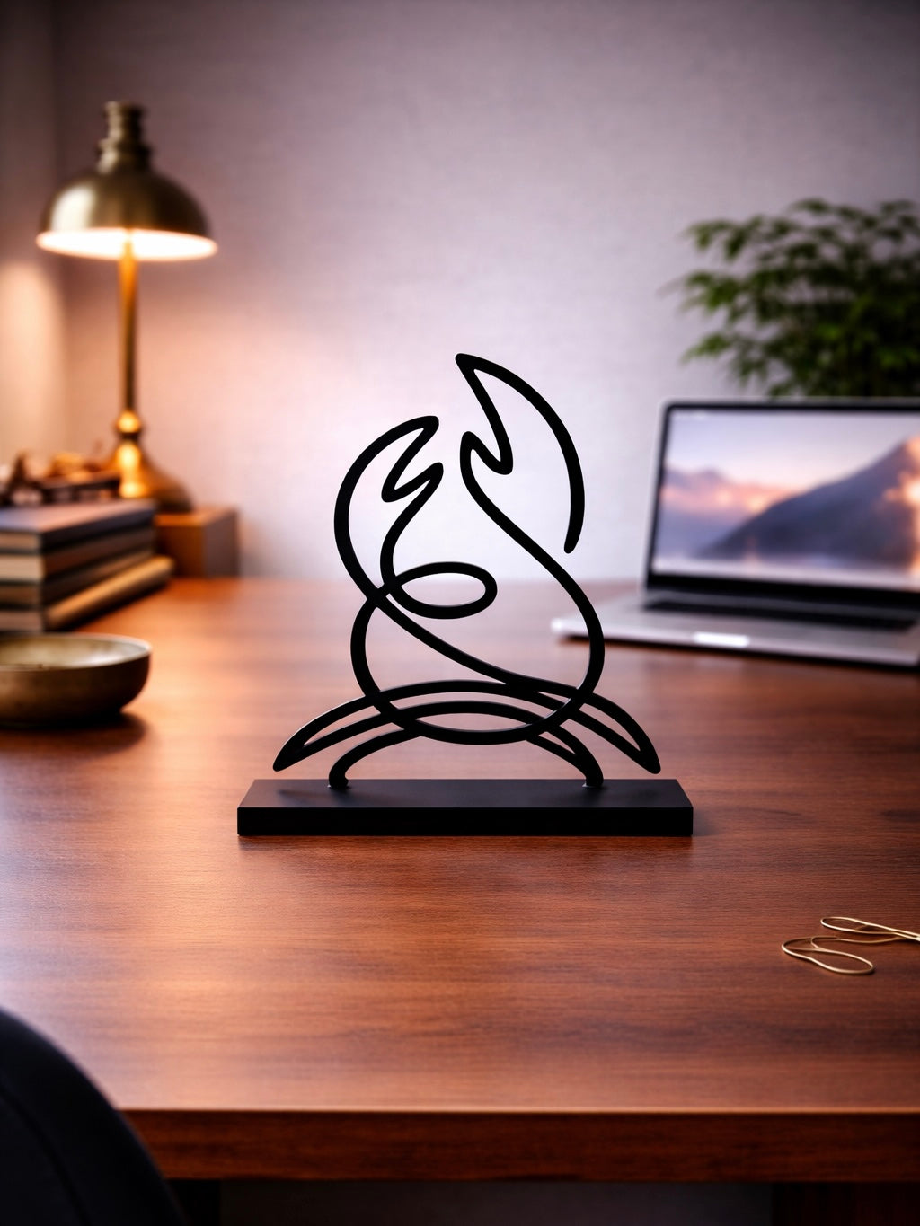 Cancer Зодия Рак Метална Декорация за Бюро