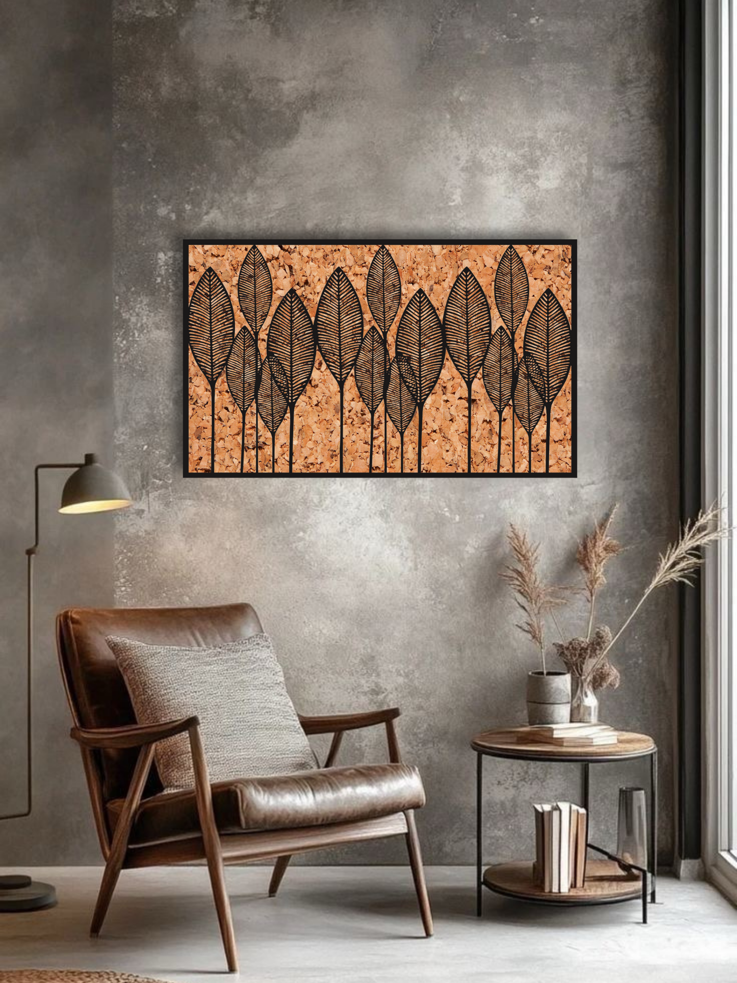 Autumn Leaves Botanical Metal Wall Art