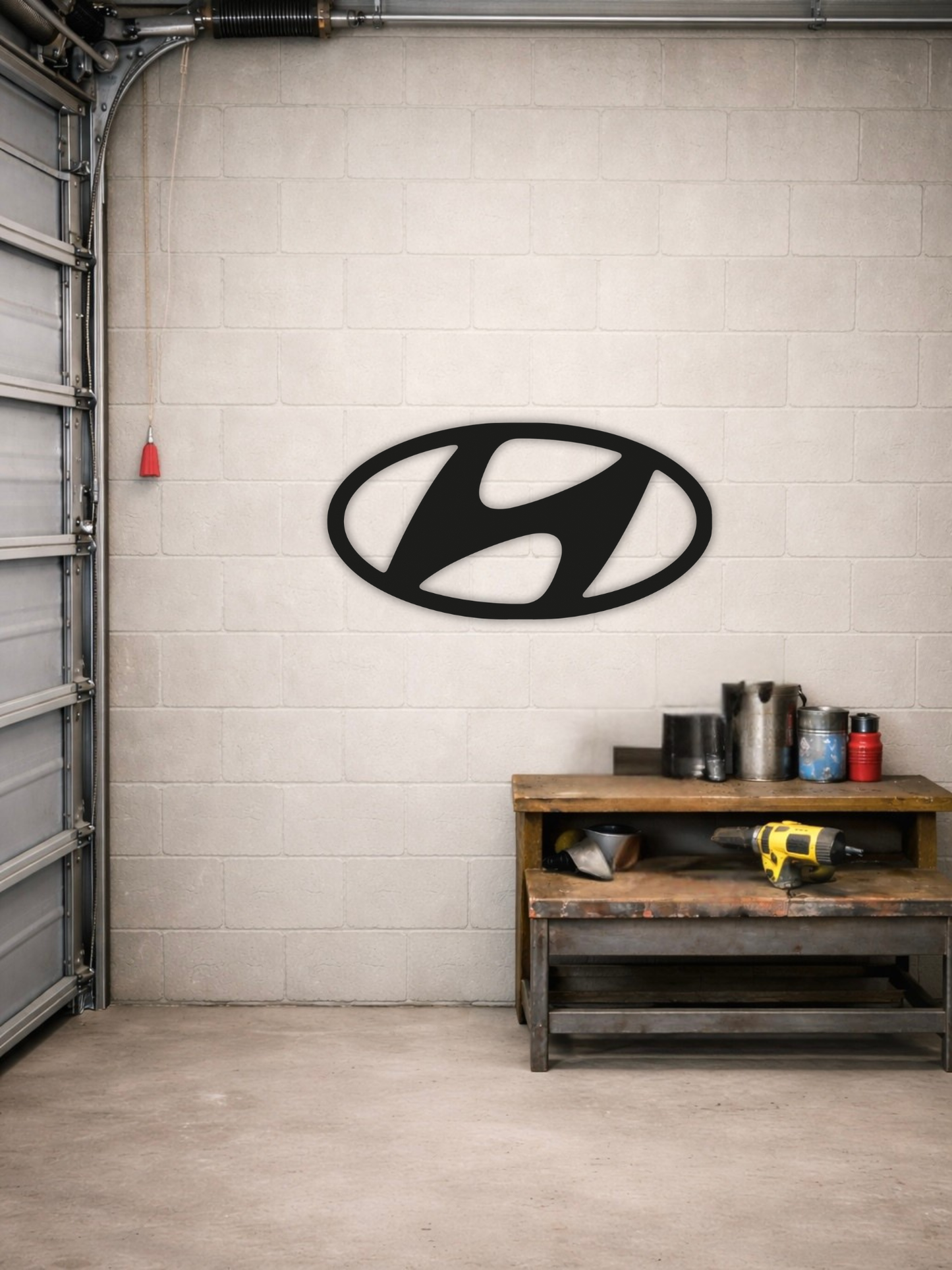 Hyundai Logo Metal Wall Art