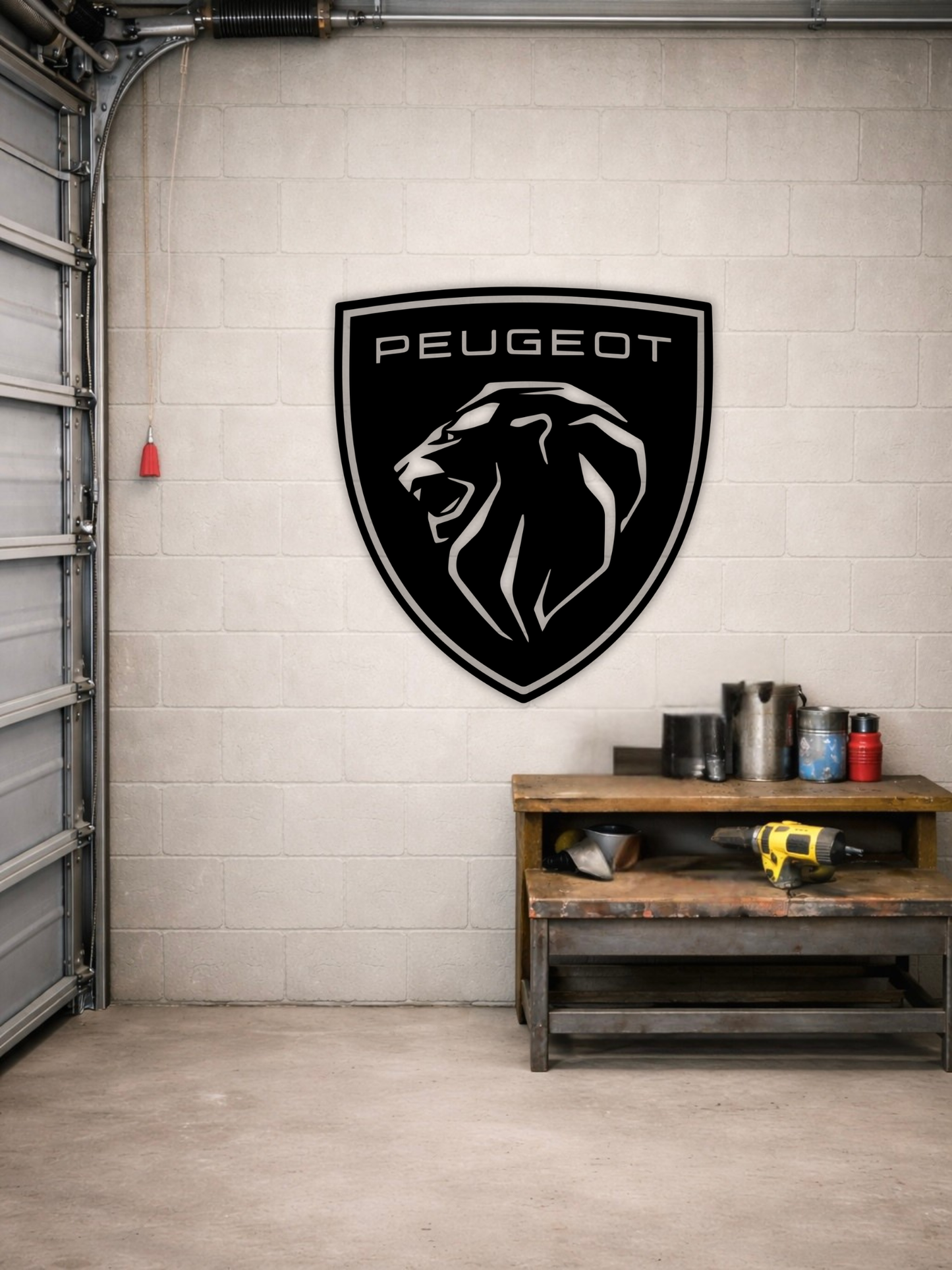 Peugeot Logo Metal Wall Art