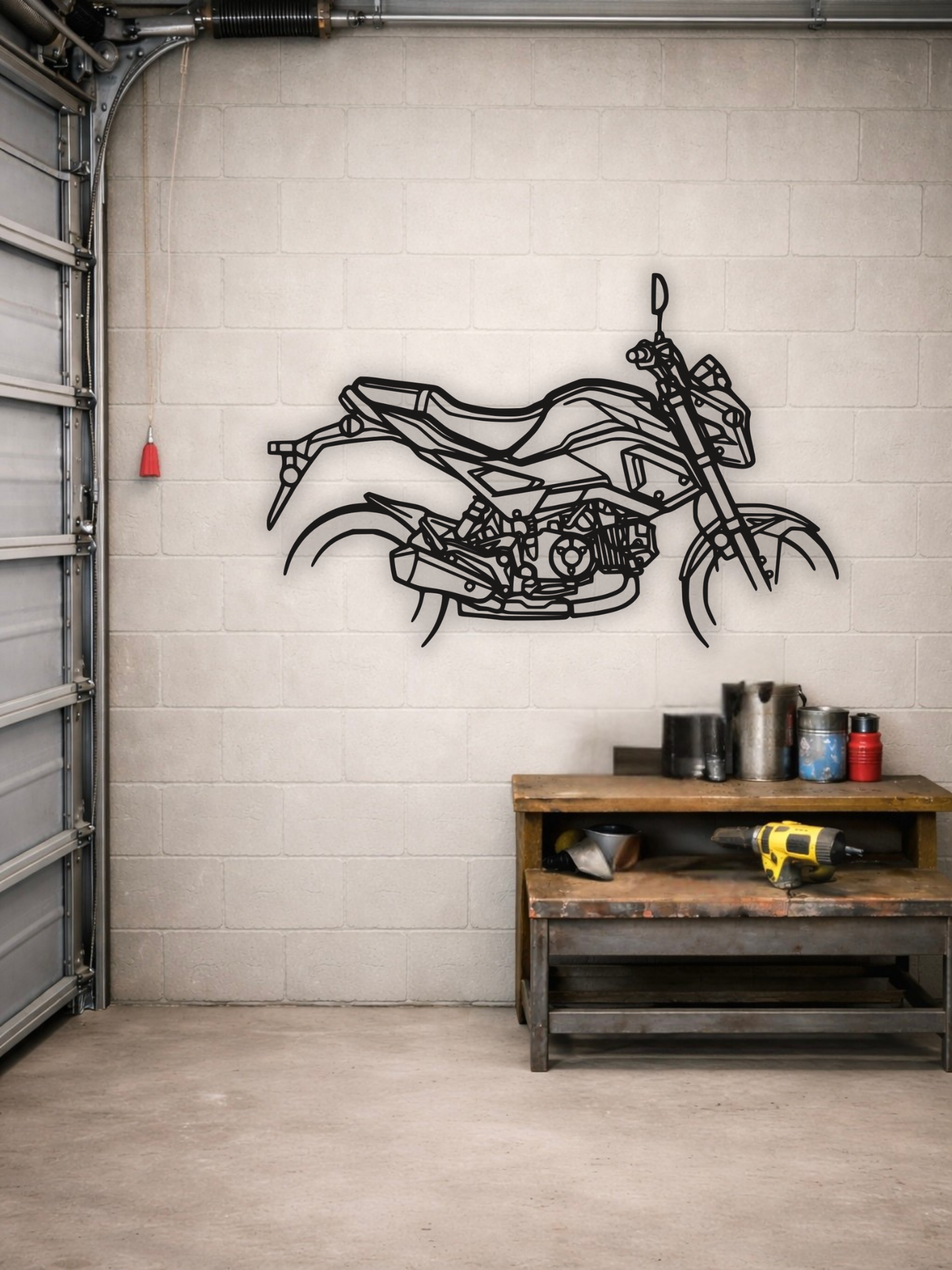 Honda Grom MSX125 Street Bike Silhouette Metal Wall Art