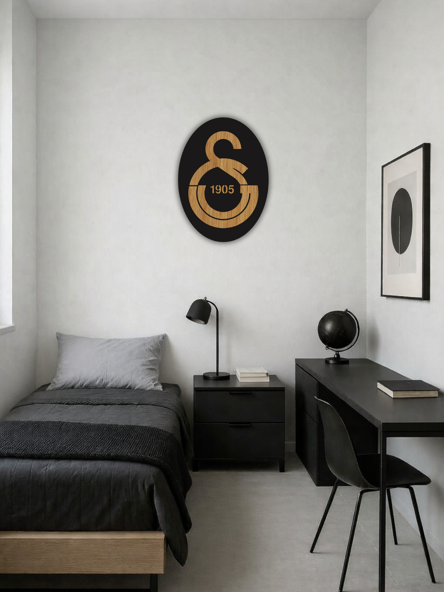 Galatasaray Football Emblem Metal Wall Art Sports Style