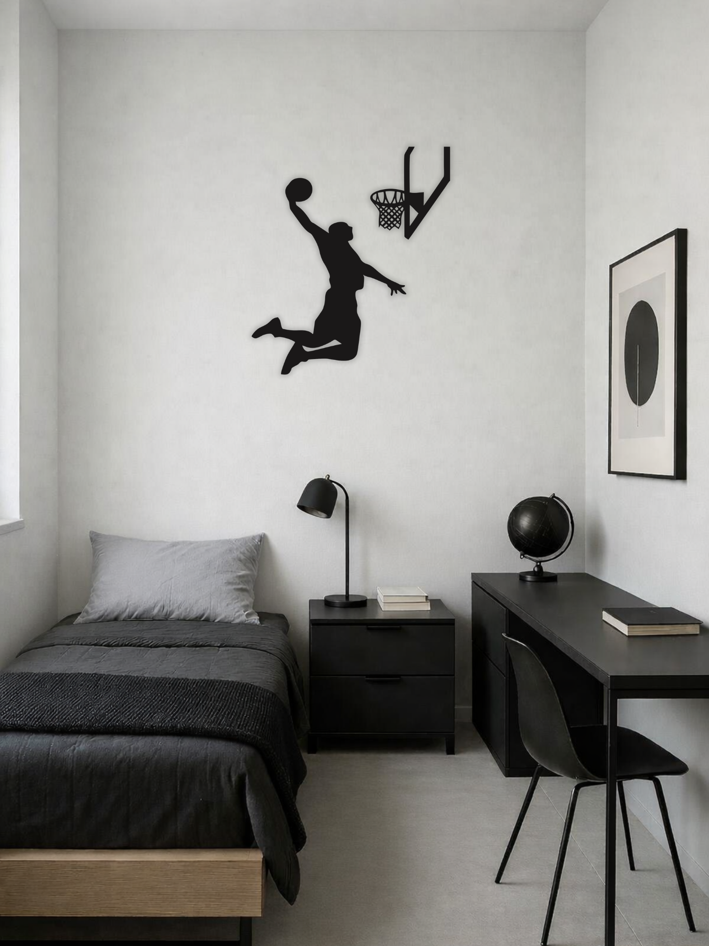 “The Ultimate Dunk” Basketball Silhouette Metal Wall Art
