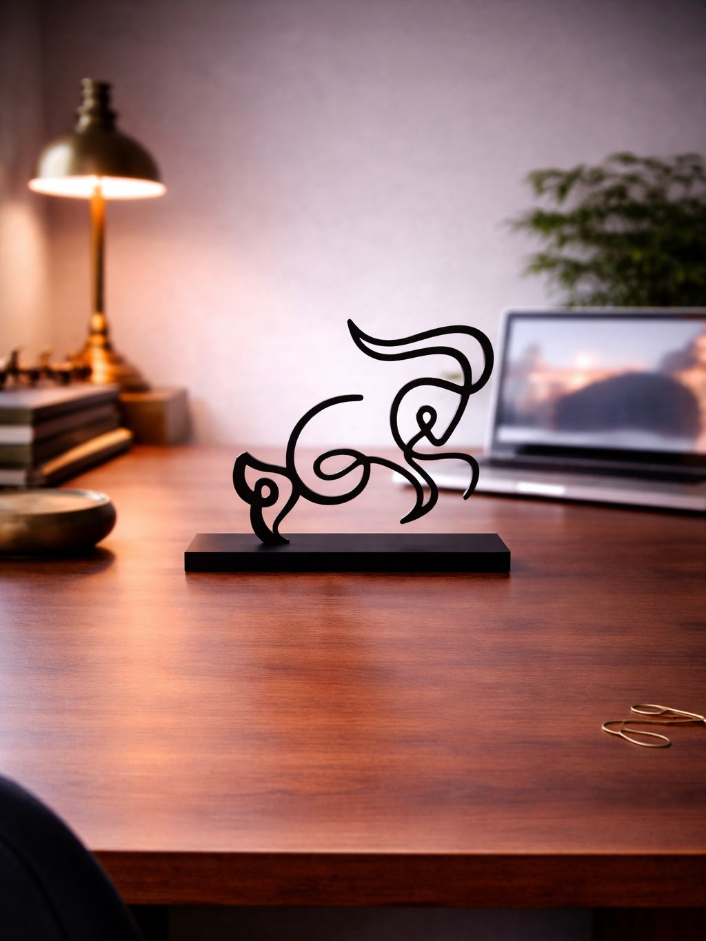 Capricorn Зодия Козирог Метална Декорация за Бюро