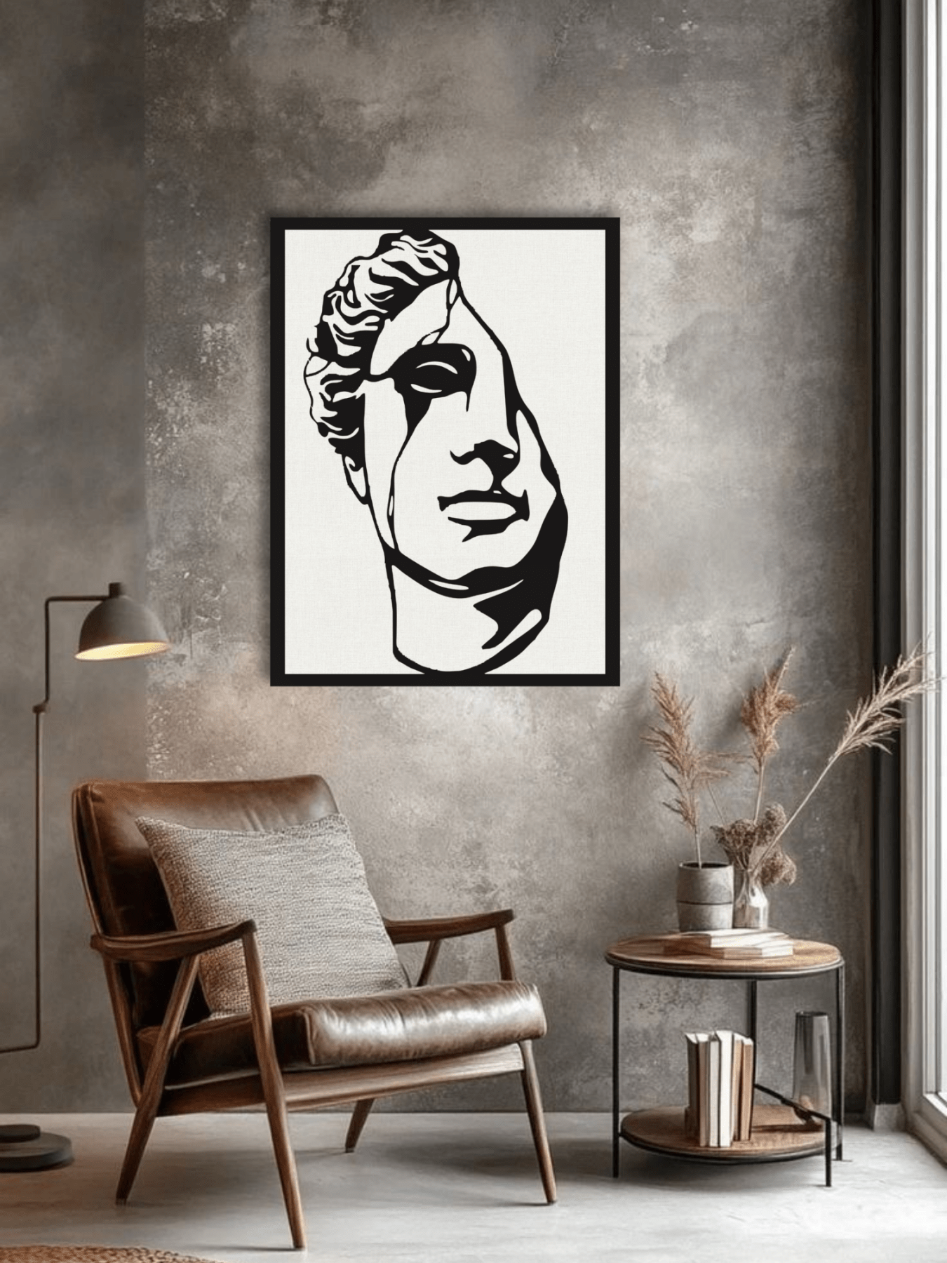 Alexander the Great Portrait Декоративно Пано за Стена - Deco Cut | Луксозен Метален Декор