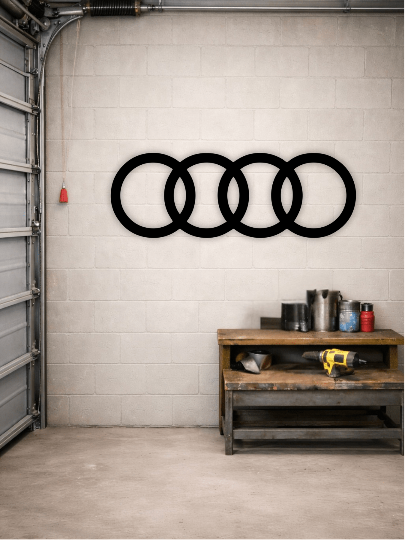 Audi Лого Декоративно Пано - Deco Cut | Луксозен Метален Декор