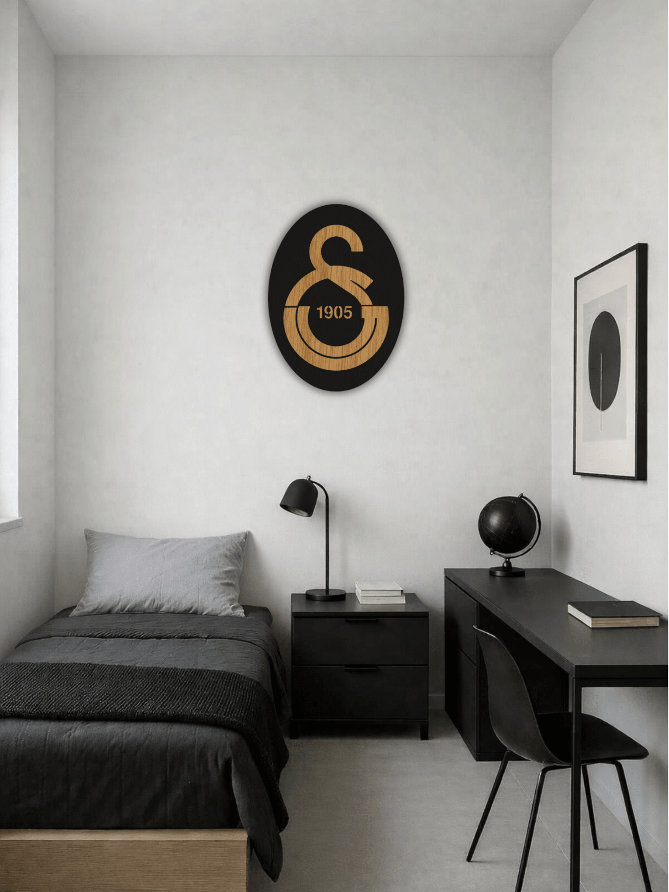 Galatasaray Футболна Емблема Декоративно Пано - Deco Cut | Луксозен Метален Декор