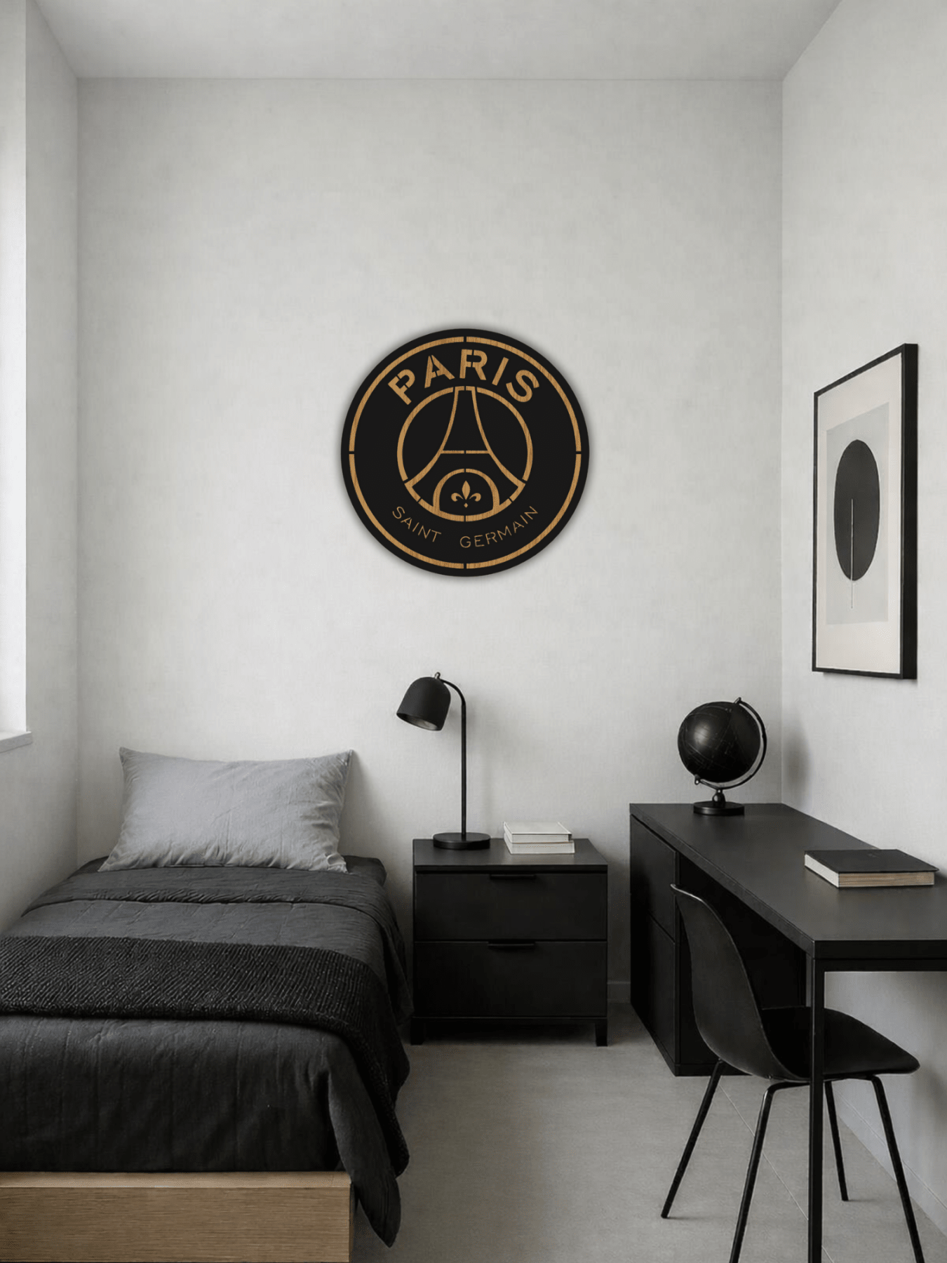 Paris Saint - Germain PSG Футболна Емблема Декоративно Пано - Deco Cut | Луксозен Метален Декор
