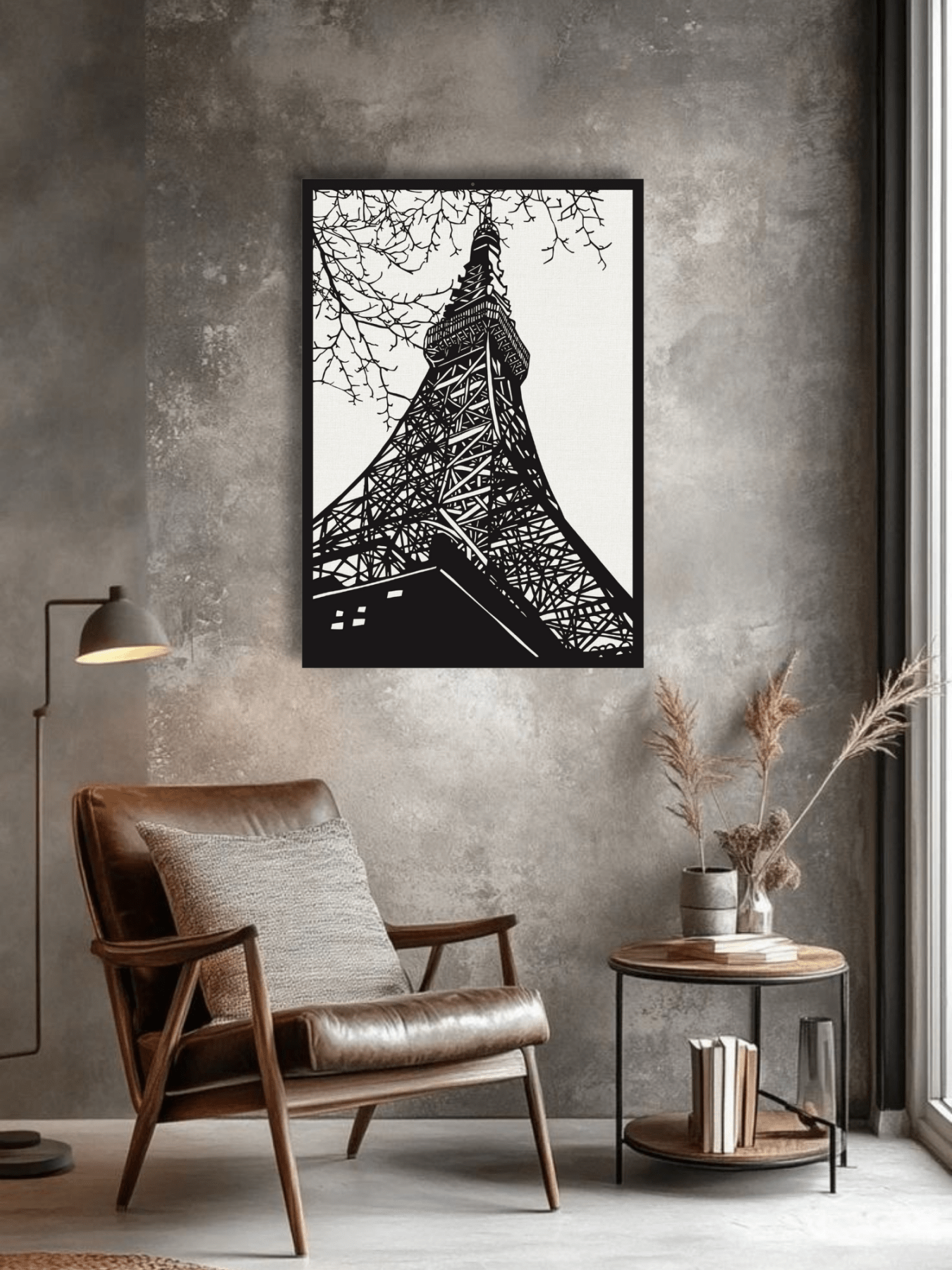 Under The Eiffel Tower Декоративно Пано - Deco Cut | Луксозен Метален Декор