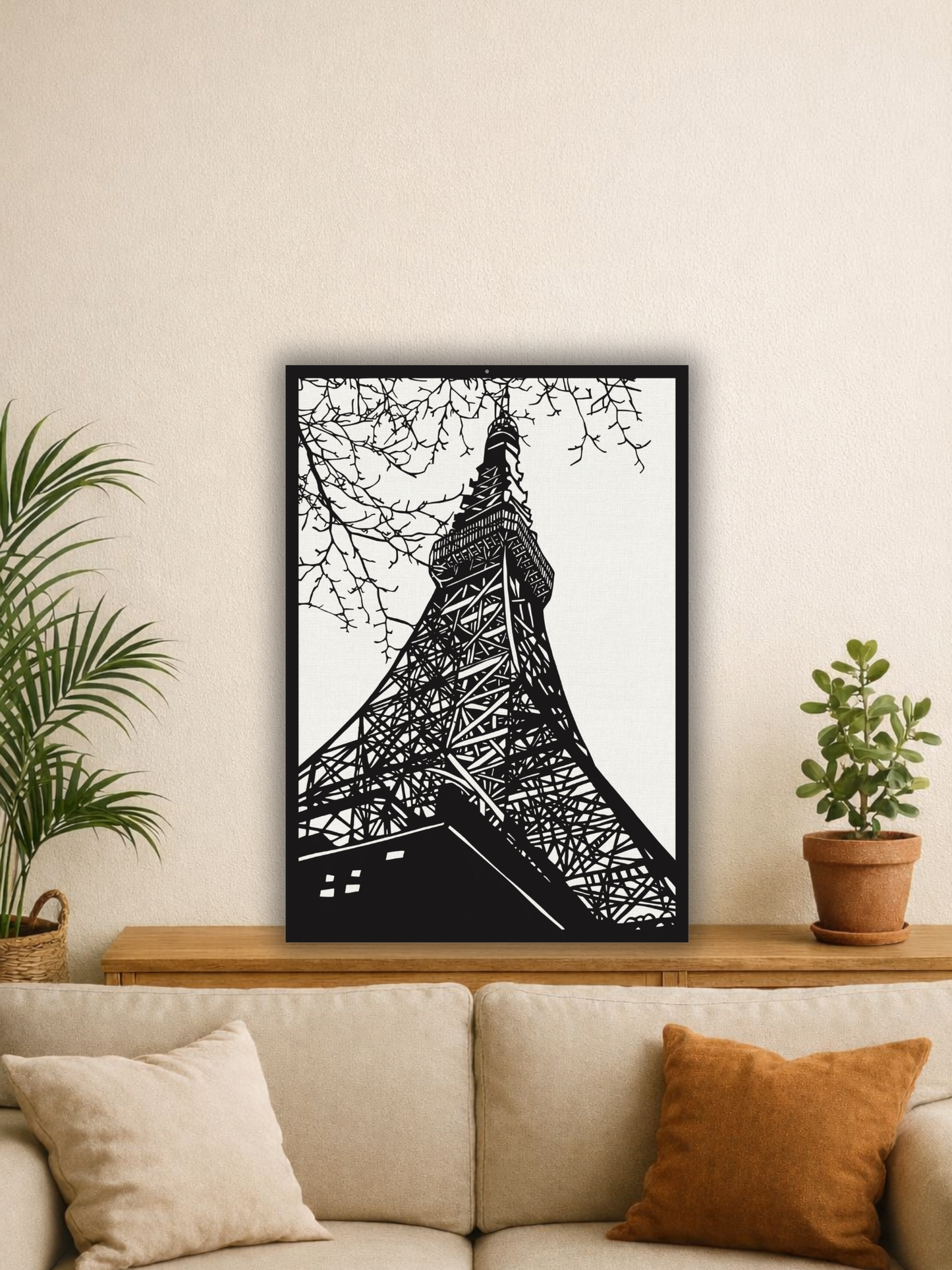 Under The Eiffel Tower Metal Wall Art