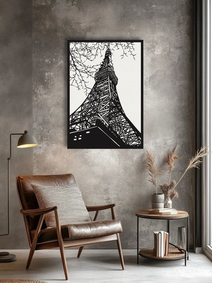 Under The Eiffel Tower Metal Wall Art