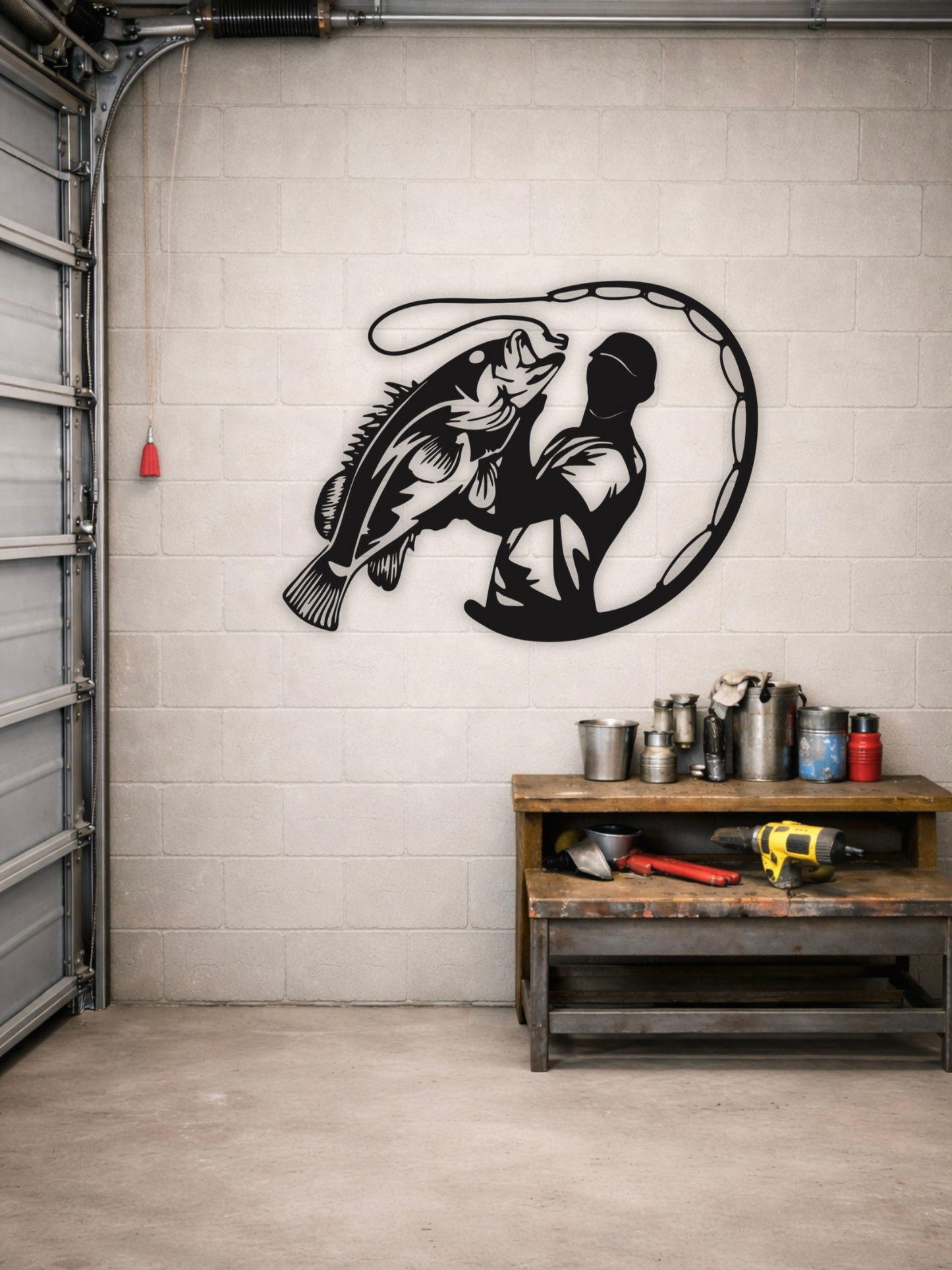 “The Perfect Catch” Fishing Metal Wall Art Outdoor Lifestyle Decor