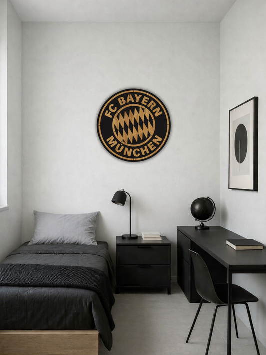 FC Bayern München Футболна Емблема Декоративно Пано