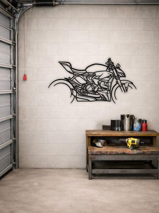 Ducati Streetfighter Superbike Silhouette Metal Wall Art