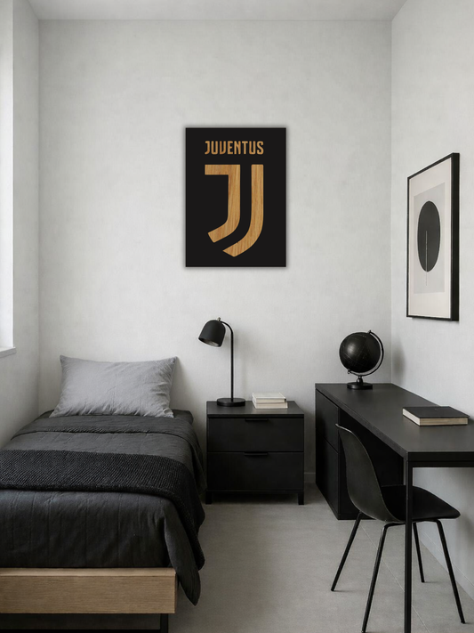 Juventus Football Emblem Metal Wall Art Sports Style