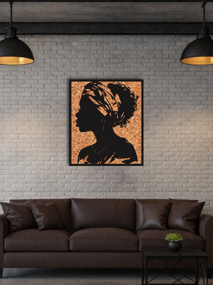 “The Profile Queen“ African Wall Art