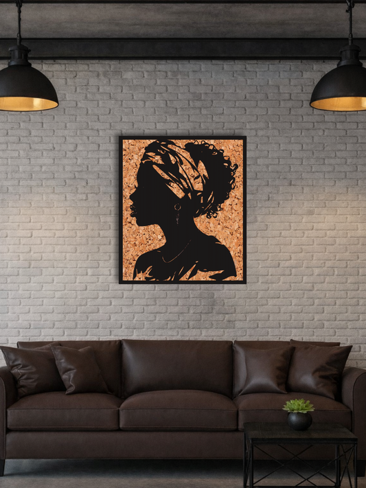 “The Profile Queen“ African Wall Art