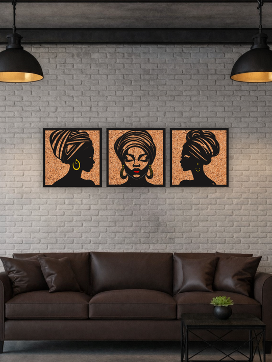 „The Unspoken Trinity“ African Wall Art
