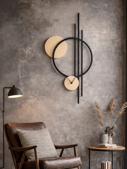 “LÚNA” Modern Metal Wall Clock