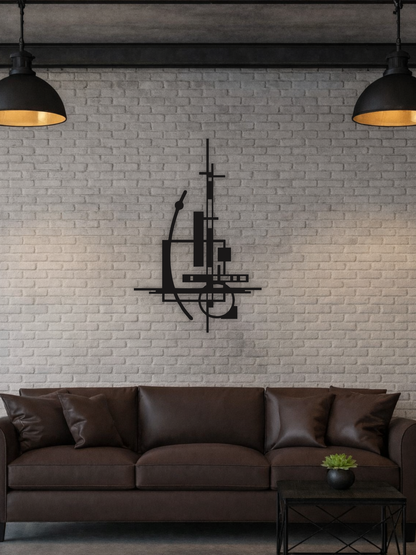 “Dubai Icon” Burj Al Arab Geometric Silhouette Metal Wall Art