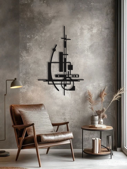 “Dubai Icon” Burj Al Arab Geometric Silhouette Metal Wall Art