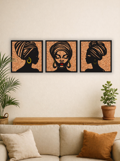 „The Unspoken Trinity“ African Wall Art