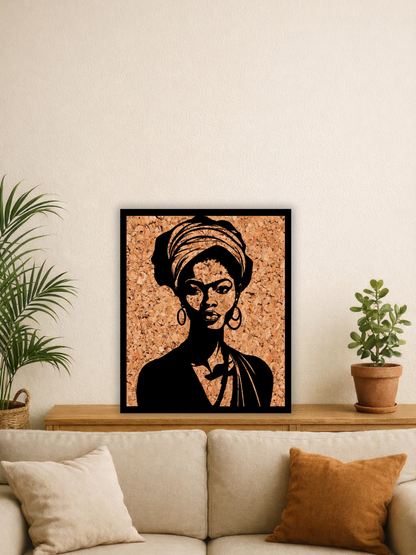 „The Grounded Queen“ African Wall Art