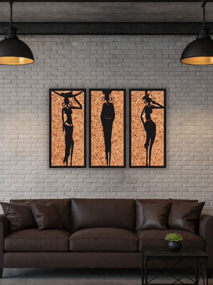„The Rule of Three“ African Wall Art