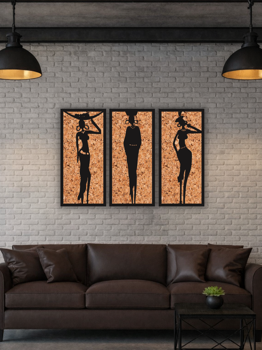 „The Rule of Three“ African Wall Art
