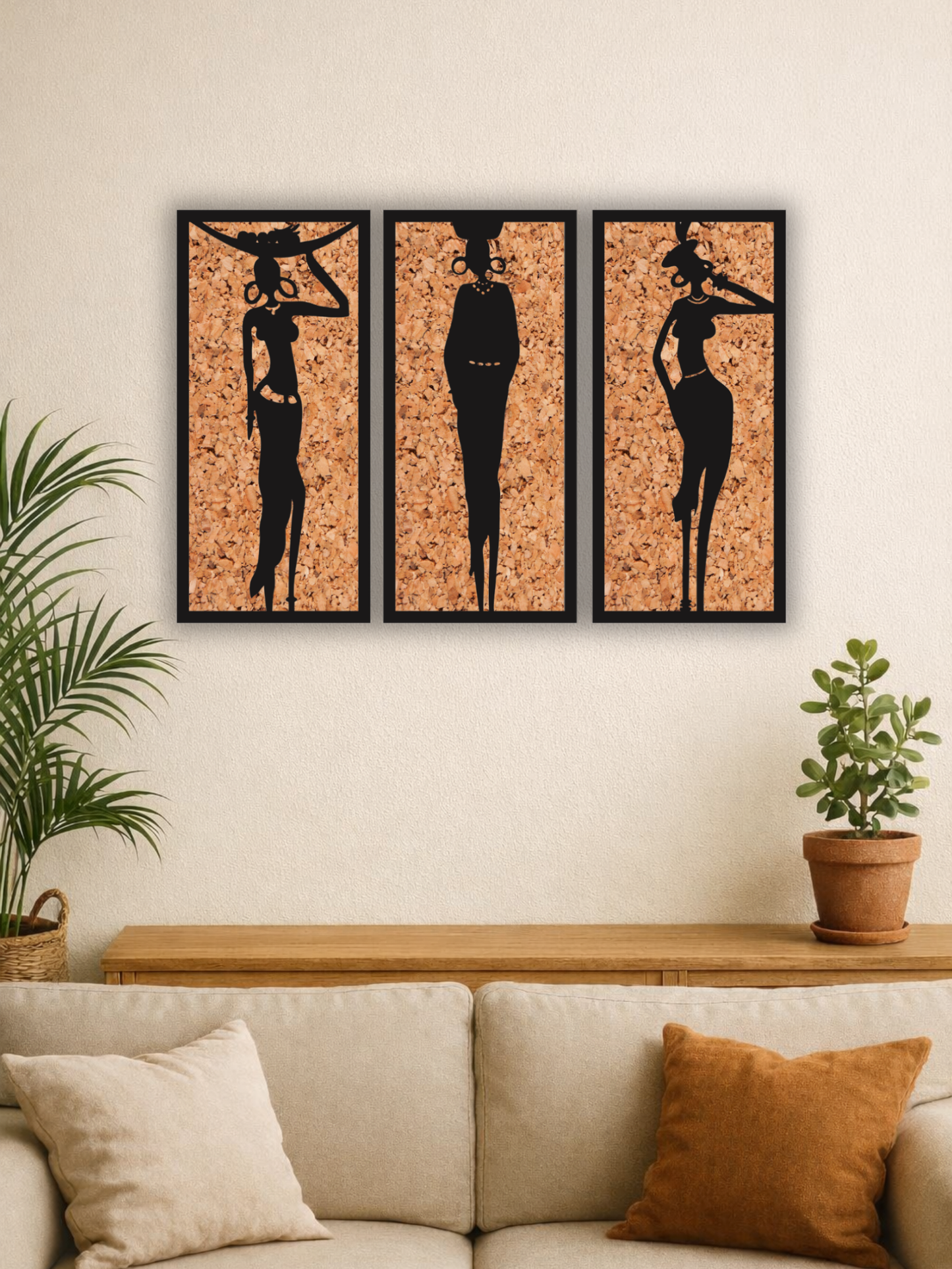 „The Rule of Three“ African Wall Art