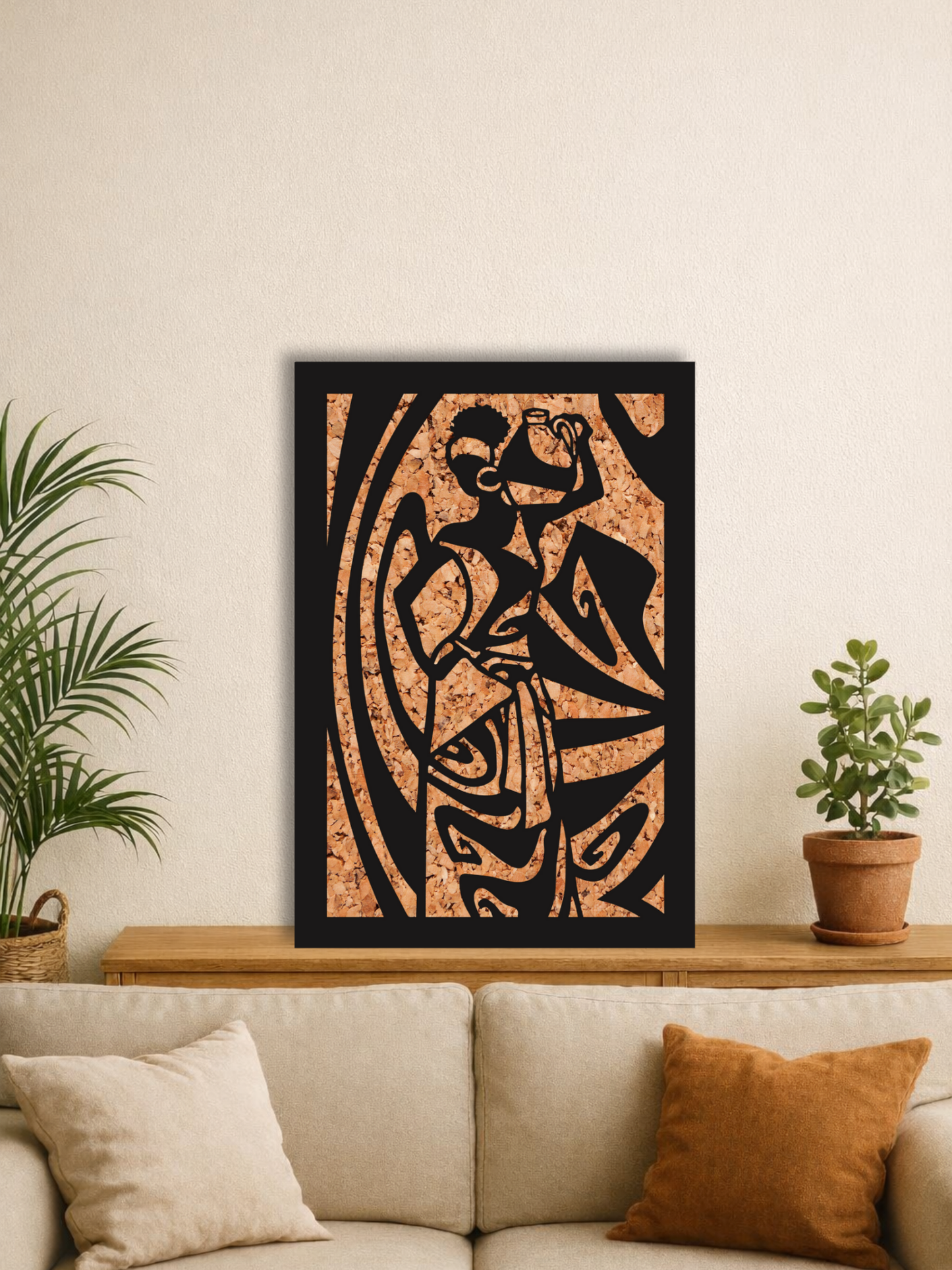 “The Turning Form” African Wall Art