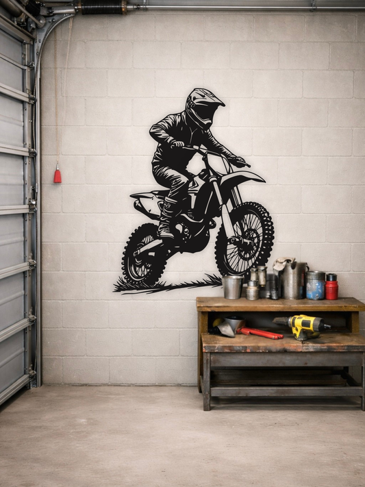 “Full Control” - Motocross Metal Wall Art