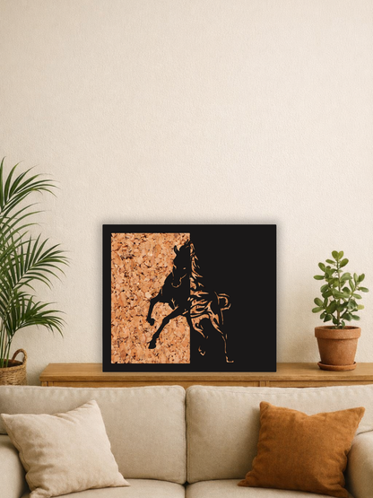 “Rising Stallion” Modern Horse Wall Art