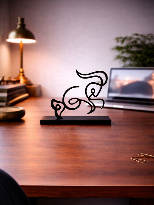 Capricorn Зодия Козирог Метална Декорация за Бюро