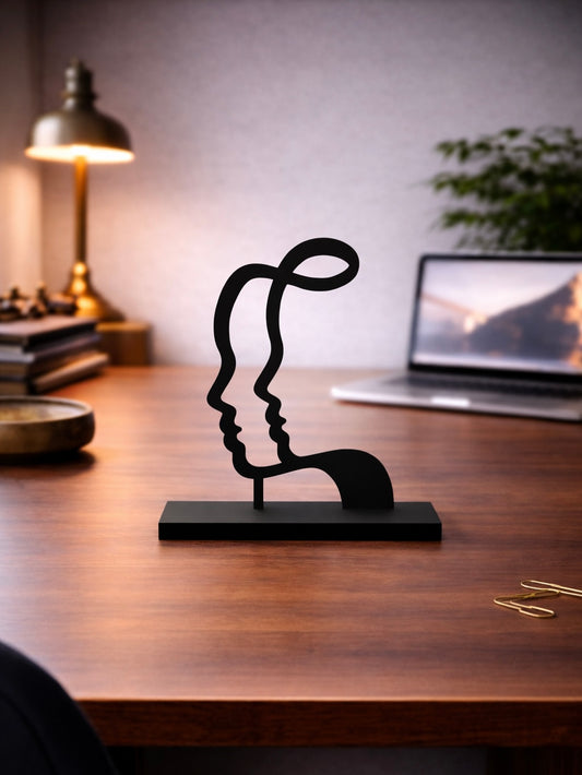 Gemini Зодия Близнаци Метална Декорация за Бюро