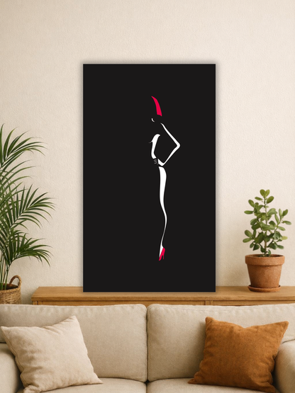 “Dangerously Elegant” Minimalist Fashion Metal Wall Art