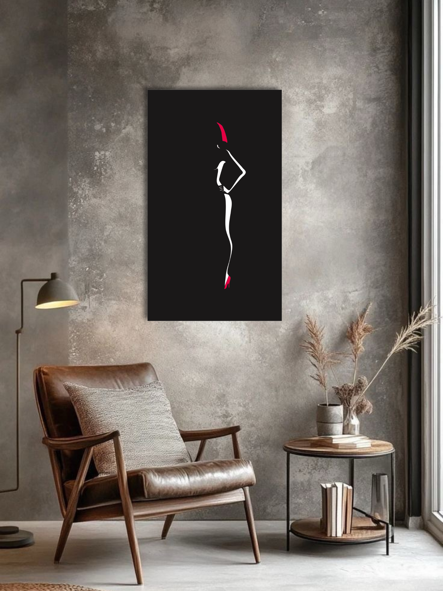 “Dangerously Elegant” Minimalist Fashion Metal Wall Art