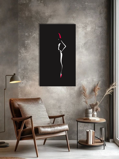 “Dangerously Elegant” Minimalist Fashion Metal Wall Art