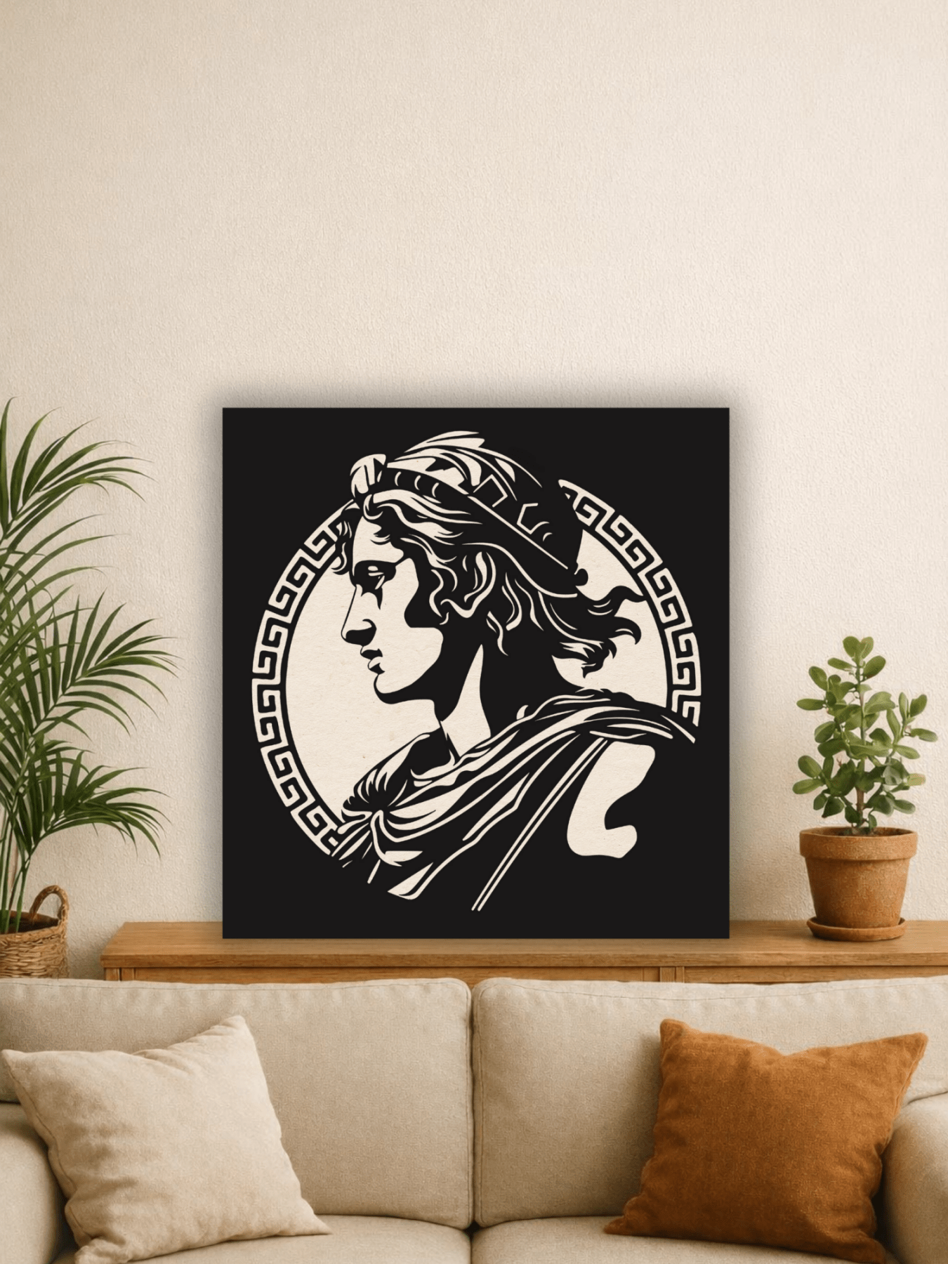 Alexander the Great Greek Декоративно Пано за Стена - Deco Cut | Луксозен Метален Декор