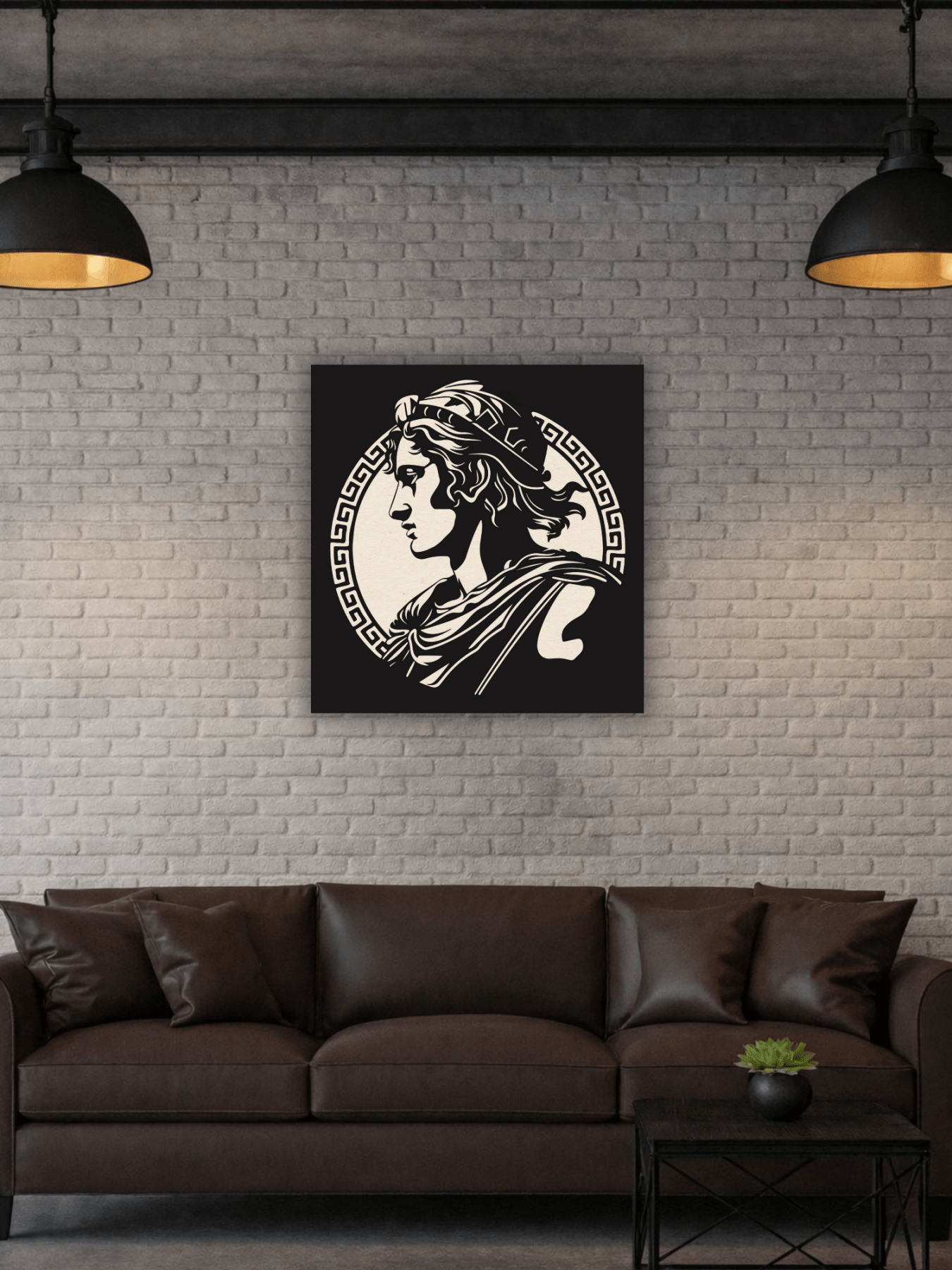 Alexander the Great Greek Декоративно Пано за Стена - Deco Cut | Луксозен Метален Декор