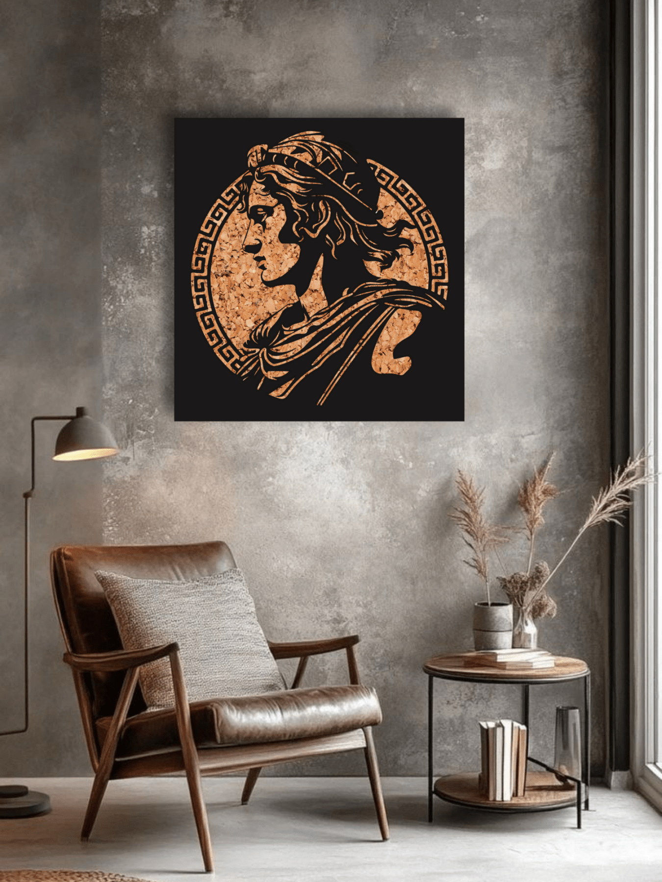 Alexander the Great Greek Декоративно Пано за Стена - Deco Cut | Луксозен Метален Декор