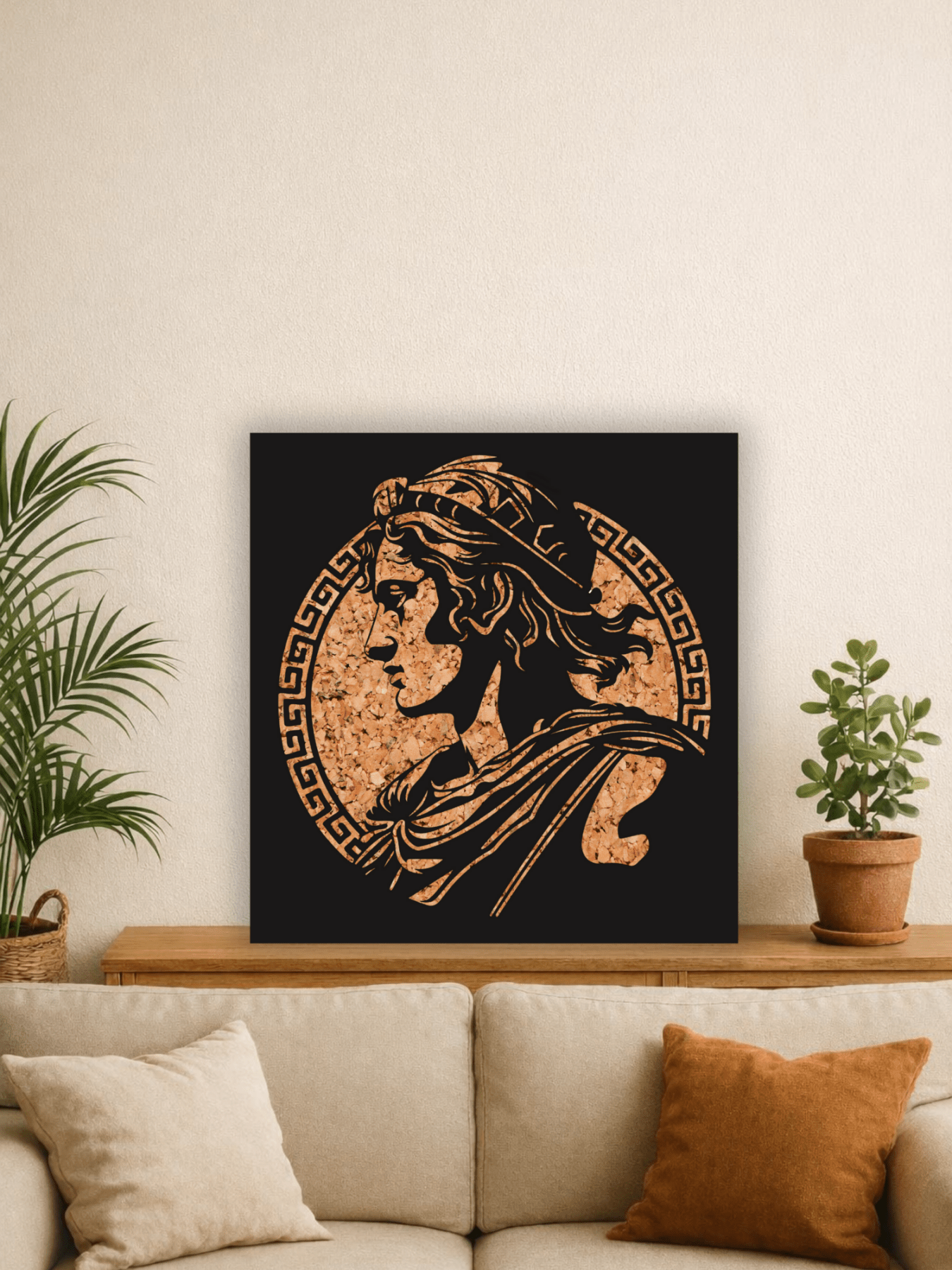 Alexander the Great Greek Декоративно Пано за Стена - Deco Cut | Луксозен Метален Декор