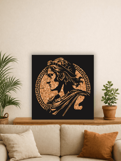 Alexander the Great Greek Декоративно Пано за Стена - Deco Cut | Луксозен Метален Декор