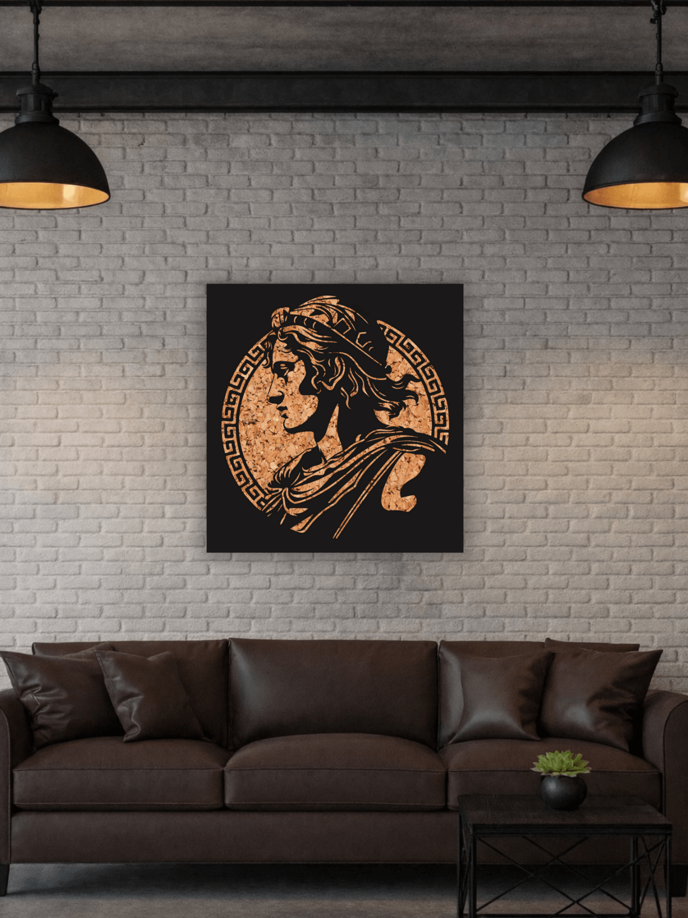Alexander the Great Greek Декоративно Пано за Стена - Deco Cut | Луксозен Метален Декор