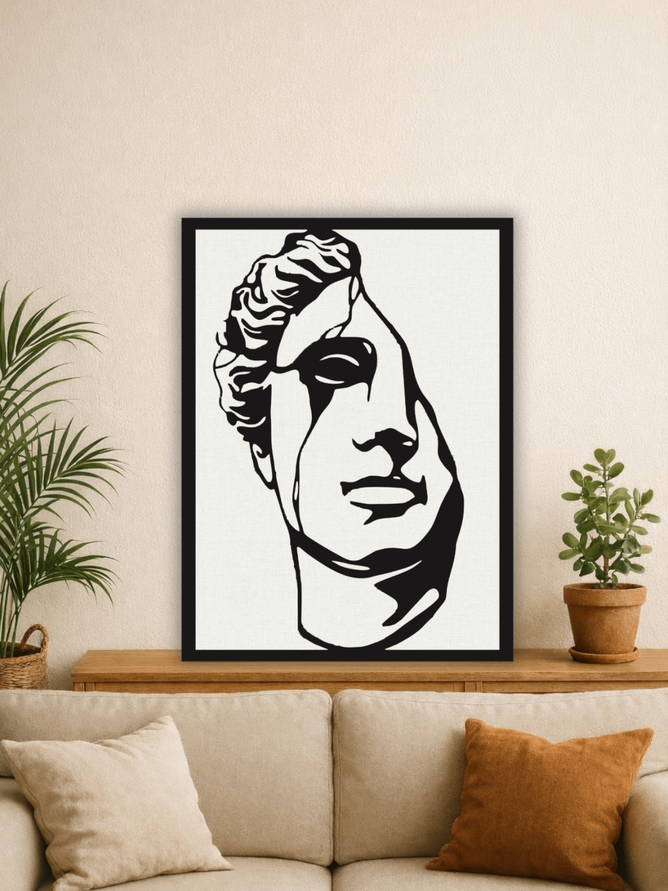 Alexander the Great Portrait Декоративно Пано за Стена - Deco Cut | Луксозен Метален Декор