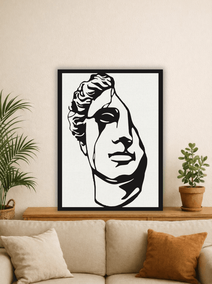 Alexander the Great Portrait Декоративно Пано за Стена - Deco Cut | Луксозен Метален Декор