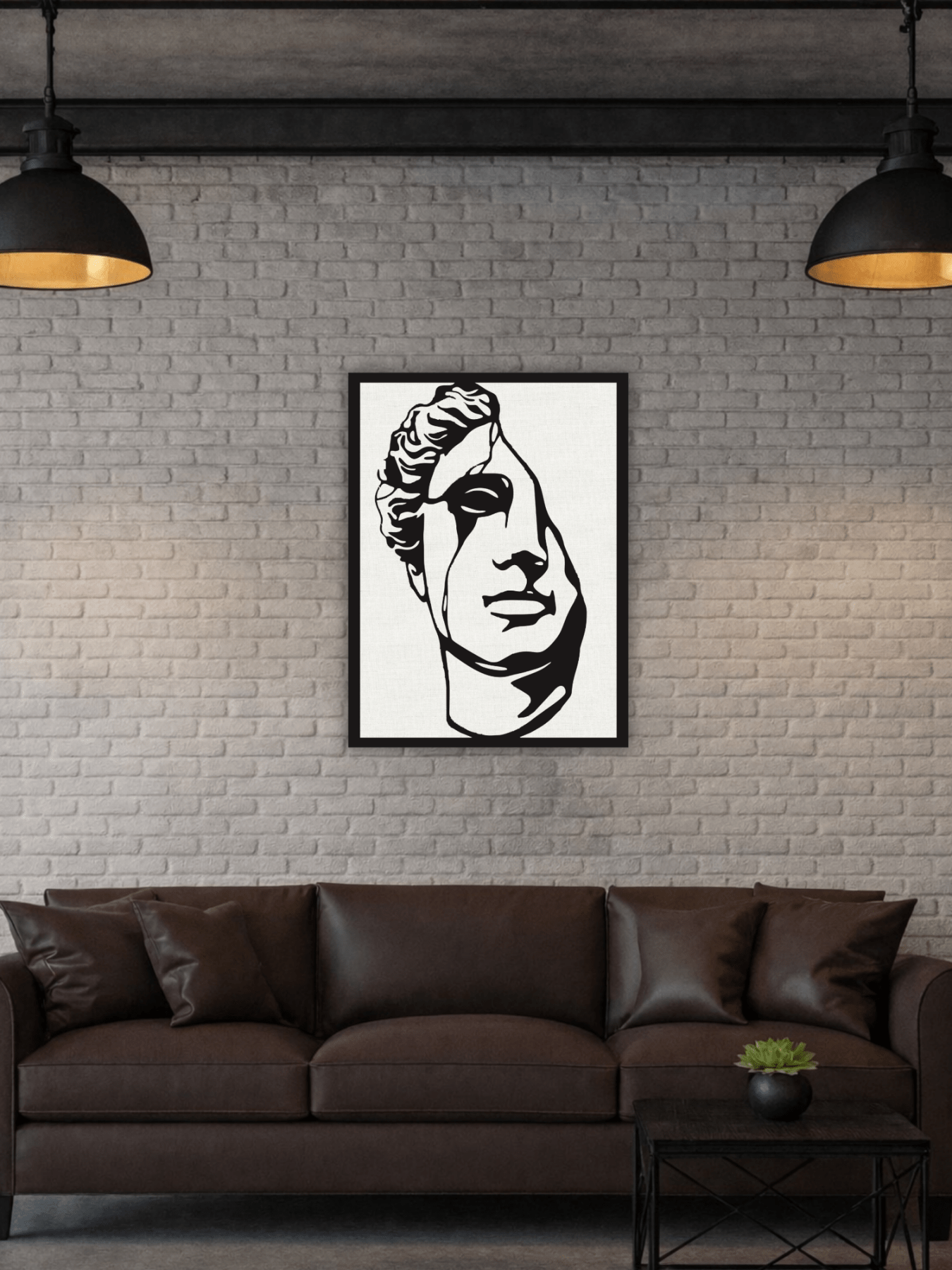 Alexander the Great Portrait Декоративно Пано за Стена - Deco Cut | Луксозен Метален Декор