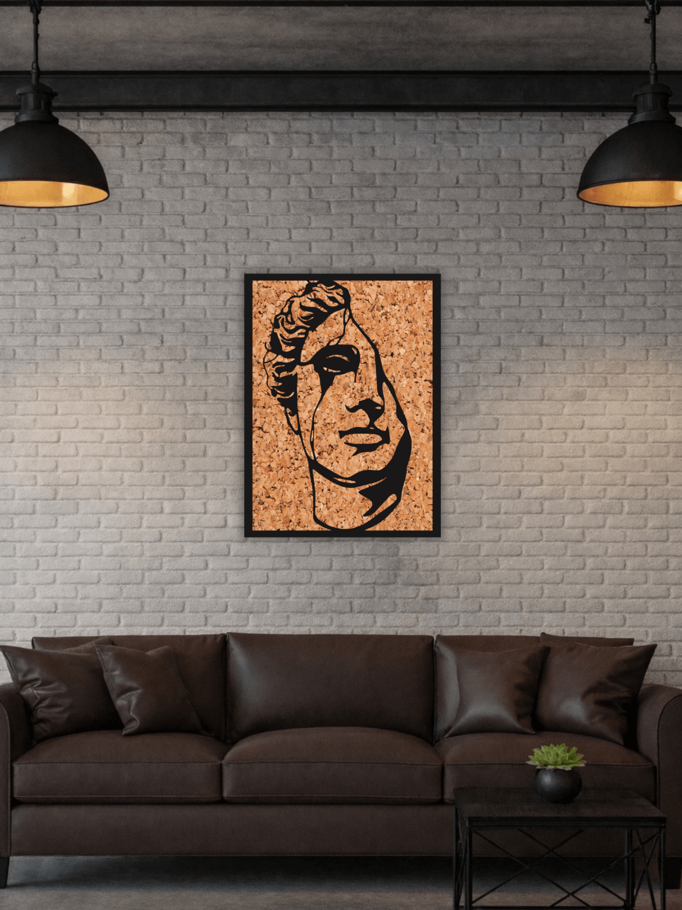 Alexander the Great Portrait Декоративно Пано за Стена - Deco Cut | Луксозен Метален Декор
