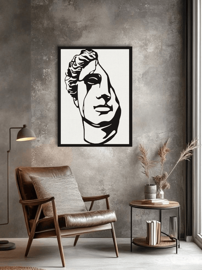 Alexander the Great Portrait Декоративно Пано за Стена - Deco Cut | Луксозен Метален Декор