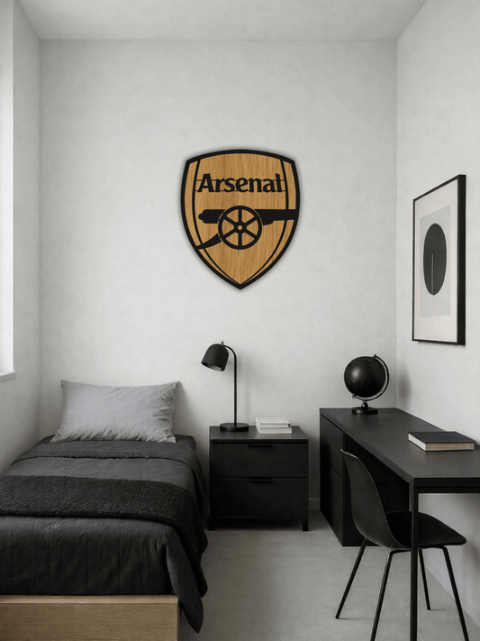 Arsenal FC Футболна Емблема Декоративно Пано - Deco Cut | Луксозен Метален Декор